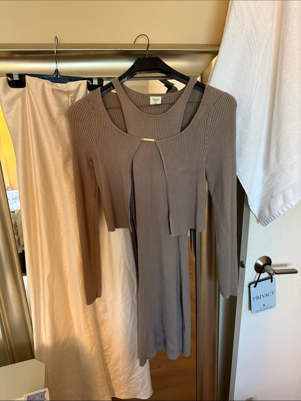 Abercrombie & Fitch dress and cardigan
